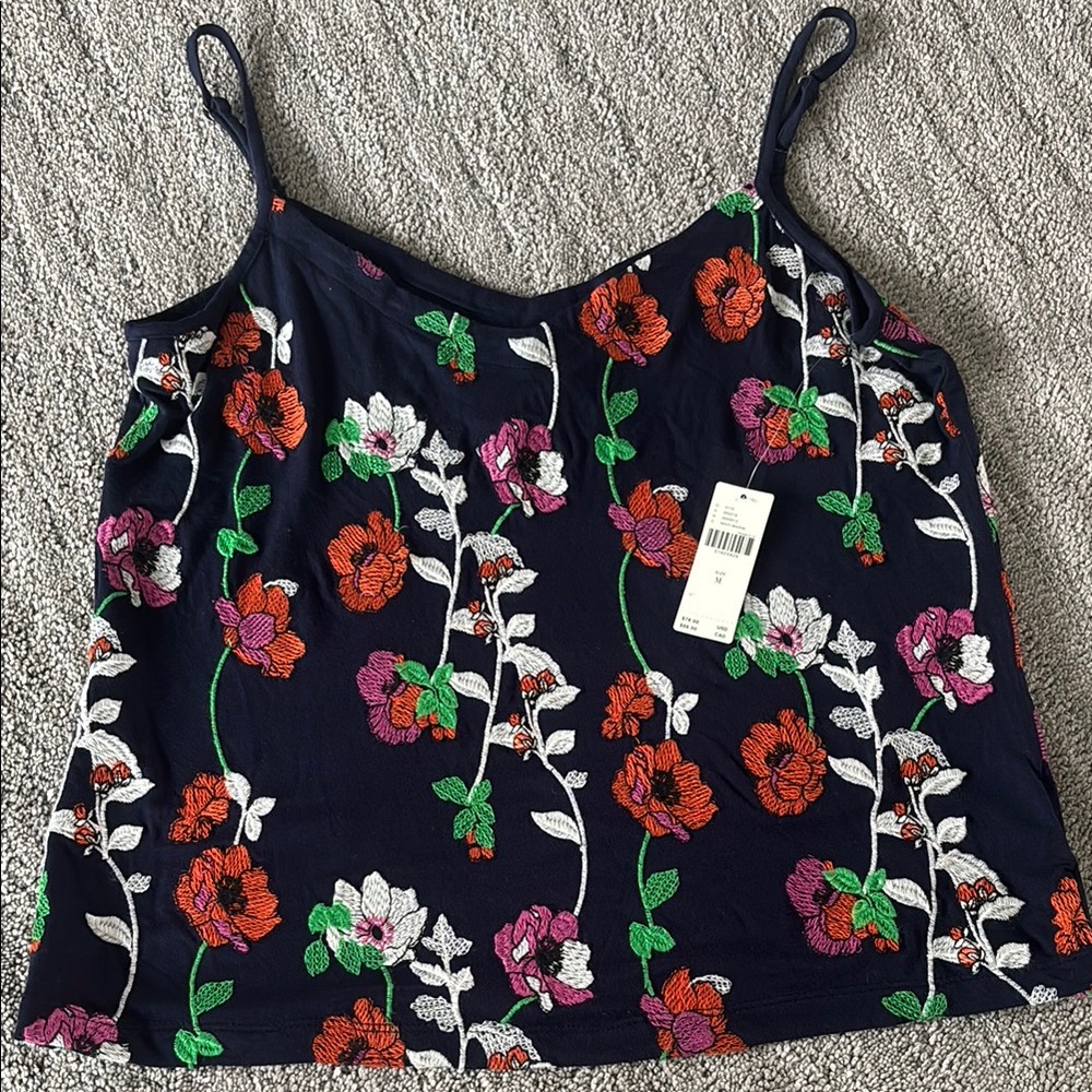 New Anthropologie -Floral Embroidered Women's Top